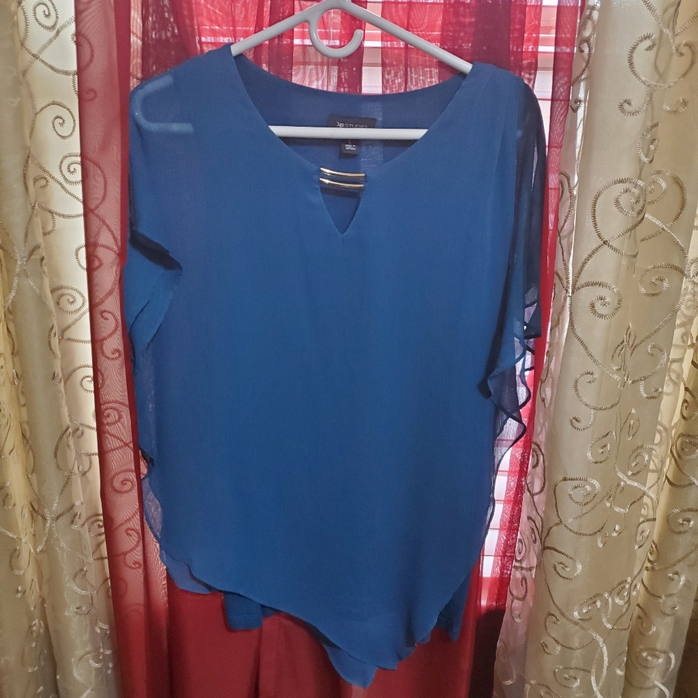 ABSTUDIO Poncho Blouse Top
